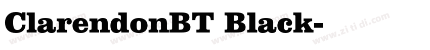 ClarendonBT Black字体转换